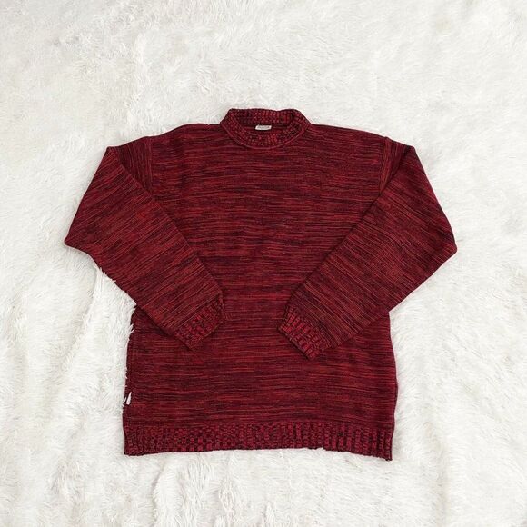 Unisex Espina Collection Crew Neck Sweater in Burgundy - Picture 1 of 9